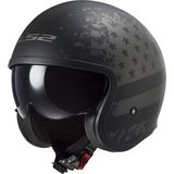 LS2 Helm Spitfire II Black Flag OF599 mat zwart maat XL