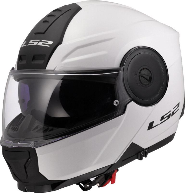 LS2 - FF902 Scope II - Systeemhelm - Glans Wit - Max Vision Pinlock Lens