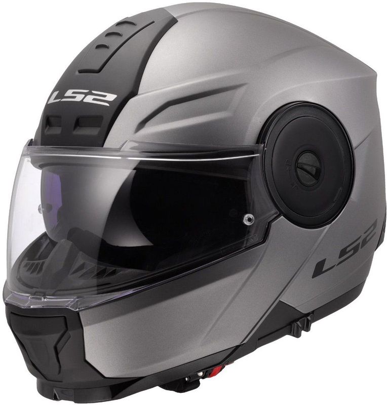 LS2 - FF902 Scope II - Systeemhelm - Mat Titanium - ECE-22.06 Goedkeuring