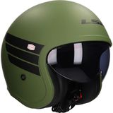 LS2 - Spitfire II Retro OF599 - Motorhelm - Mat Groen - Polycarbonaat