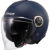 LS2 Helm Classy Solid OF620 - Mat Blauw - Polycarbonaat - Open Gezicht