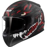 LS2 - Rapid II FF353 - Helm - Mat Zwart/Rood - Maat XL