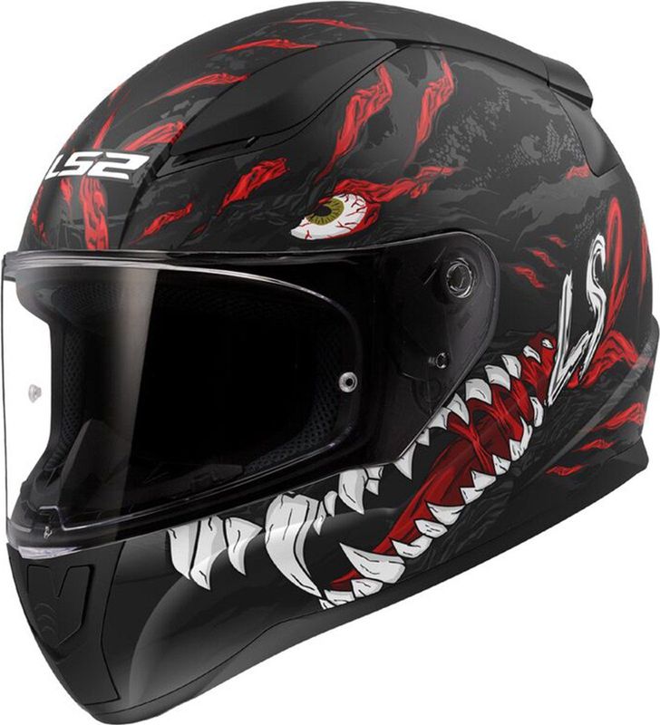 LS2 - Rapid II FF353 - Helm - Mat Zwart/Rood - Maat XL