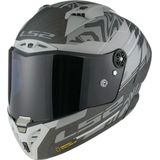 LS2 - Thunder Carbon GP Aero Polar - Scooterhelm - Mat Zwart - Carbon