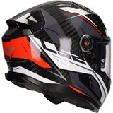 LS2 - FF811 Vector II Carbon Savage - Integraalhelm - Wit Rood Grijs