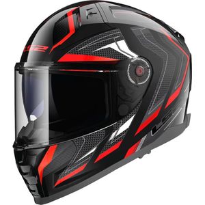 LS2 - FF811 Vector II Alizer - Helm - Zwart Rood - Integraalhelm