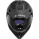 LS2 - Pioneer II Solid MX702 - Motorhelm - Matzwart