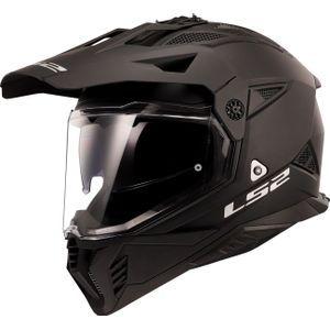 LS2 - Pioneer II Solid MX702 - Motorhelm - Matzwart