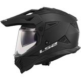 LS2 - Pioneer II Solid MX702 - Motorhelm - Matzwart