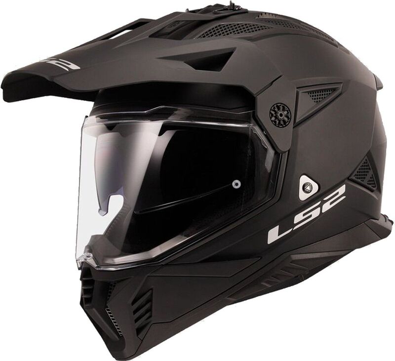LS2 - Pioneer II Solid MX702 - Helm - Matzwart