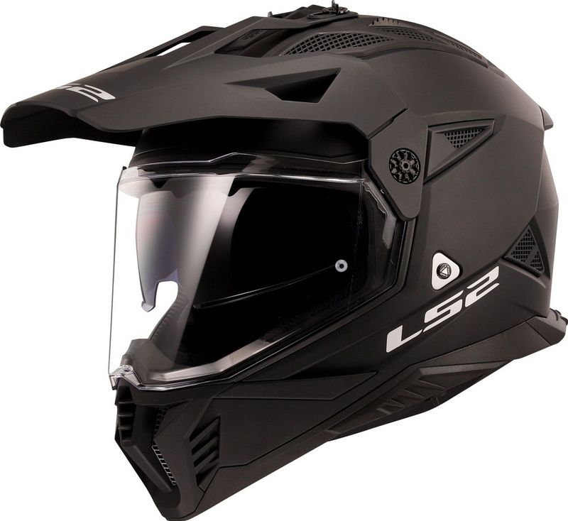 LS2 - Pioneer II Solid MX702 - Motorhelm - Matzwart