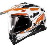 LS2 - MX702 Pioneer II - Adventure Helm - Wit Oranje - KPA