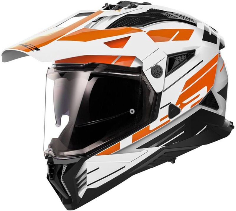 LS2 - MX702 Pioneer II - Helm - Wit - Oranje - KPA