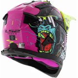 LS2 - Fast II Gorilla MX708 - Helm - Fluorroze / Fluorgeel - KPA-Materiaal