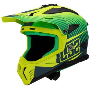 LS2 Helm Fast II Duck MX708 fluorgroen / fluorgeel maat S