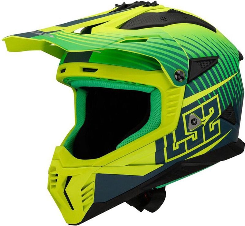 LS2 - MX708 Fast II Duck - Crosshelm - KPA - Verstelbare Klep
