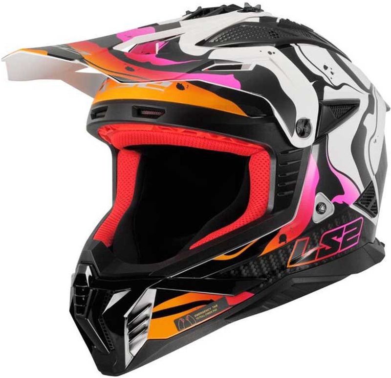 LS2 - Fast II Wash MX708 - Helm - Zwart/Wit