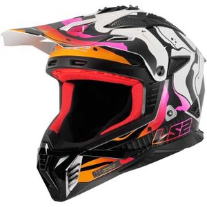 LS2 - Fast II Wash MX708 - Helm - Zwart/Wit - Maat XL