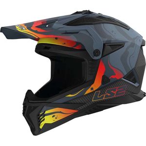 LS2 - Fast II Wash MX708 - Motorhelm - Grijs