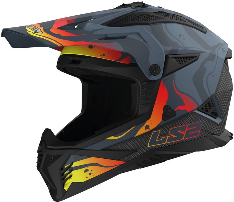 LS2 - Fast II Wash MX708 - Helm - Grijs - Maat XXL