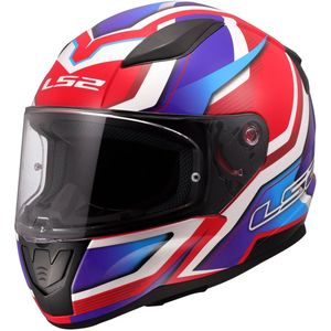 LS2 - FF353 Rapid II Flitz - Integraalhelm - Wit/Blauw/Rood - Hypoallergene Voering
