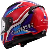 LS2 - FF353 Rapid II Flitz - Integraalhelm - Wit/Rood/Blauw - Aerodynamische Schaal