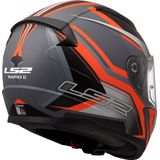 LS2 - FF353 Rapid II Flitz - Integraalhelm - Oranje/Grijs - KPA Materiaal