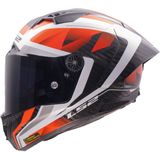 LS2 - Thunder Carbon GP Aero Raute FF805 - Helm - Wit - Rood - Carbon