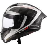 LS2 - FF805 Thunder GP Aero - Integraalhelm - Wit Grijs - Carbon
