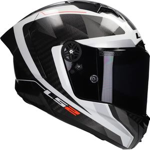 LS2 - FF805 Thunder GP Aero - Integraalhelm - Wit Grijs - Carbon