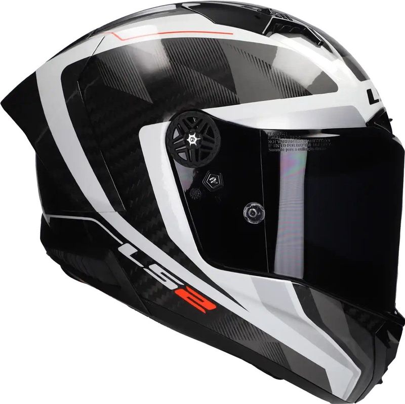 LS2 - FF805 Thunder GP Aero - Integraalhelm - Wit Grijs - Carbon