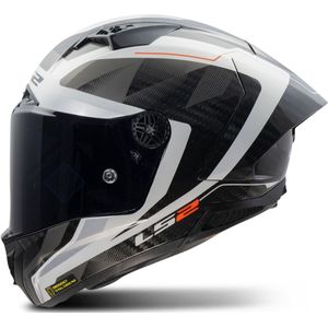 LS2 - Thunder Carbon GP Aero Raute FF805 - Helm - Wit - Grijs - Carbon