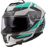 LS2 - FF808 Stream II - Integraalhelm - Cyaan / Lichtgrijs