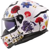 LS2 - FF808 Stream II Flowers - Integraalhelm - Wit - Fiberglass