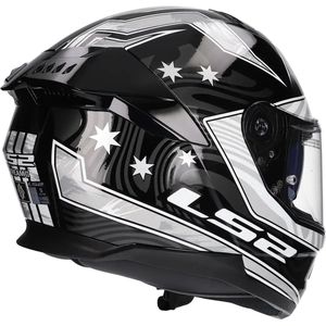 LS2 Helm Stream II Galdam FF808 zwart / wit maat M