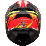 LS2 - FF811 Vector II - Integraalhelm - Rood - Geel - Carbon