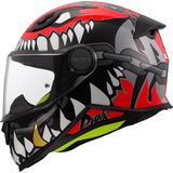 LS2 - FF812 Kid Punk - Integraalhelm - Grijs / Rood - KPA Materiaal