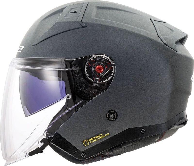 LS2 - OF603 Infinity II - Jethelm - Zwart - HPFC - Antikrasvizier