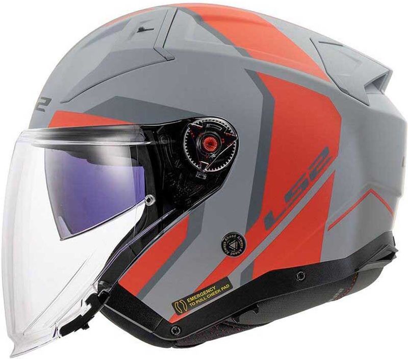 LS2 - OF603 Infinity II Focus - Opengezichtshelm - Zwart - KPA