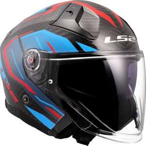 Jethelm LS2 OF603 Infinity II C Blauw-Rood
