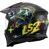 LS2 - Drifter OF606 - Helm - Zwart - ECE 22.06 - Zonnevizier