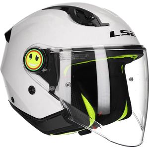 LS2 - OF622 Funny II - Open Face Helm - Wit - Lichtgewicht en Comfortabel