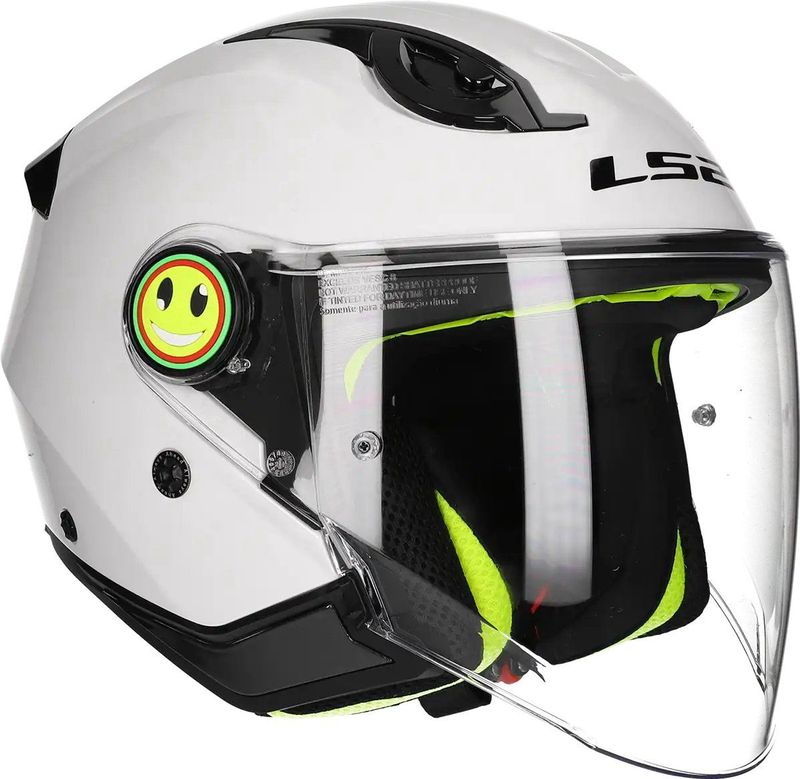 LS2 - OF622 Funny II - Open Face Helm - Wit - Lichtgewicht en Comfortabel