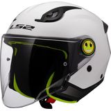 LS2 - OF622 Funny II - Open Helm - Wit - Lichtgewicht en Comfortabel