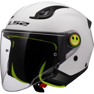 LS2 - OF622 Funny II - Open Helm - Wit - Lichtgewicht en Comfortabel
