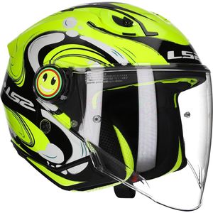 LS2 - OF622 Funny II - Jethelm - H-Vis Geel - Polycarbonaat