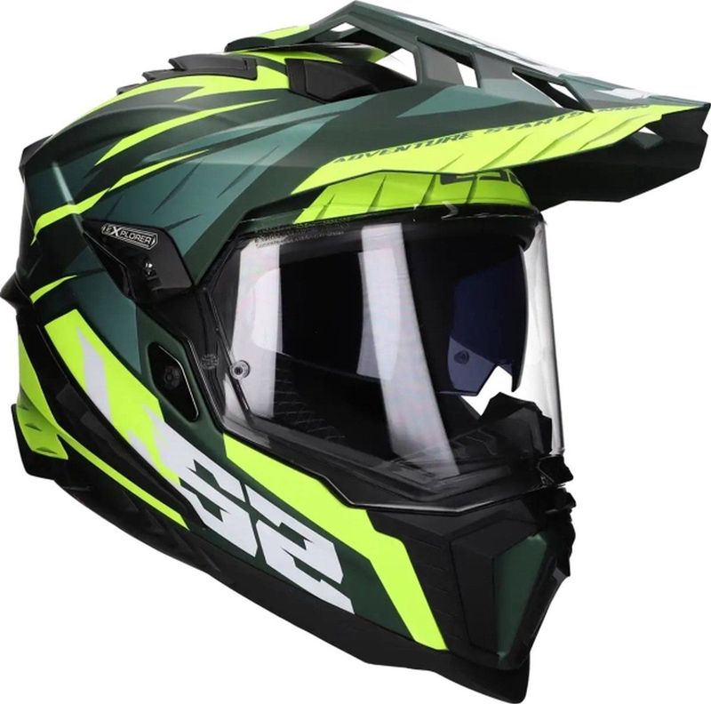 LS2 - MX701 Explorer Spire Helm - Groen - Kinetic Polymer Alloy