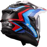 LS2 - MX701 C Explorer - Adventure Motorhelm - Wit Blauw
