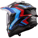 LS2 - MX701 C Explorer - Adventure Motorhelm - Wit Blauw