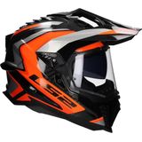 LS2 - MX701 C Explorer - Motorhelm - Zwart/Oranje - Adventure/Touring